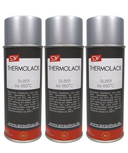 Thermolack spray silber bis - 3x,