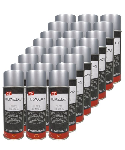 24x thermolack silber - silber, bis