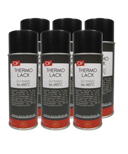 Thermolack schwarz 650 - schwarz, 650°c